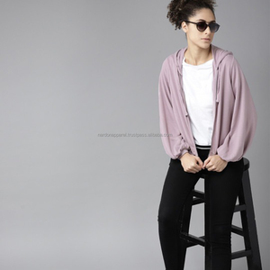 Vêtements Nardon en gros, sweat à capuche en coton noir pour femme, sur mesure, avec poche avant, streetwear décontracté à capuche - Product Image 4