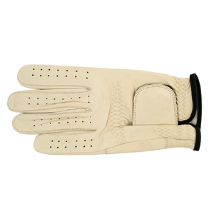 Unisex Best Quality Durable Full Leather Golf Gloves Left Hand Adjustable Wrist <b>Strap</b> Latest Trendy Long Finger Design - Product Image 5