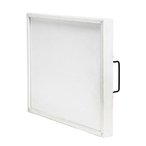 Bandeja de Servicio de Madera Blanca de Lujo al por Mayor, Plato para Hotel con Elegante Impresión de Escritura Familiar y Modernas Asas de Metal Negro - Product Image 6