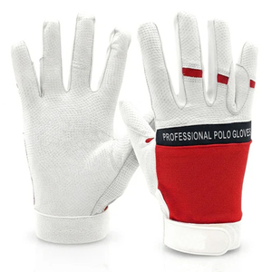 Guantes de equitación de cuero genuino con logotipo personalizado, para Jodhpur y Breeches, absorbentes del sudor, para polo y equitación al aire libre - Product Image 2