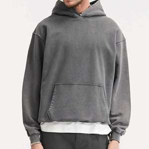 Sudaderas con Capucha de Algodón Grueso, Estilo Vintage, Corte Regular, Ecológicas, Bordadas y con Lavado Ácido, Personalizadas al por Mayor, Marca Privada OEM - Product Image 5