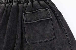 Shorts en coton pour homme, imprimés sur mesure, avec cordon de serrage à la taille et poches avant, style décontracté - Product Image 4