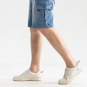 Custom Wholesale Sale New <b>Men</b> Casual 100% Cotton <b>Quick</b> <b>Dry</b> Breathable Distressed Denim <b>Shorts</b> Pakistan Manufacturer - Product Image 3