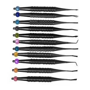 Kit d'élévateurs radiculaires PDL dentaires 11 pièces, instruments proximatoires et luxateurs, outils d'extraction dentaire en acier inoxydable chirurgical - Product Image 4