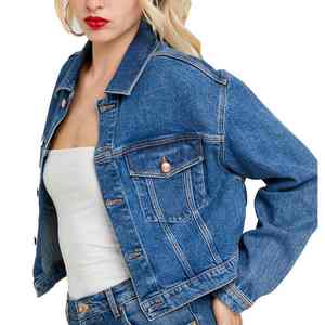 Chaqueta Casual de Mezclilla para Mujer, Lavado Claro, Detalle de Botones, Primavera Otoño, Prenda Exterior Versátil de Estilo Urbano - Product Image 4