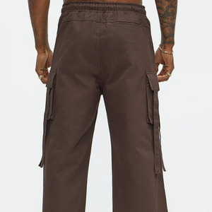 Pantalon de sport ajusté, pantalon de survêtement slim, pantalon cargo décontracté pour homme avec poches latérales - Product Image 4