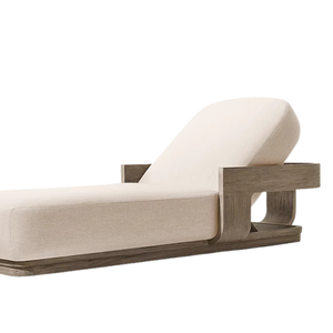 Tumbona de Teca Premium, Moderna, Reclinable, para Exteriores, Duradera, Ecológica, Silla de Descanso, Muebles de Jardín Personalizados con Cojín - Product Image 6