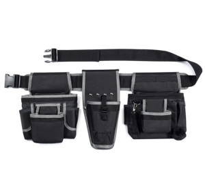 Pro <b>Leather</b> <b>Tool</b> Belt Kit – Hammer Holder, Suspenders, Pouch – Full Grain - Product Image 1