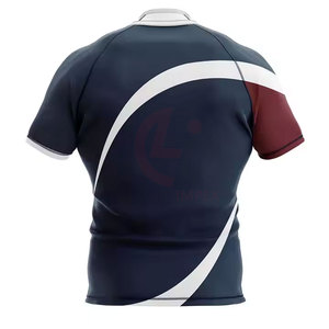 Maillot de rugby pour hommes, coupe athlétique, matière douce et respirante, conçu pour l'entraînement quotidien - Product Image 3