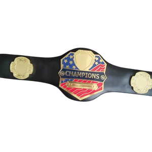 Ceinture de champion personnalisable, titre de lutte premium, design drapeau américain, trophée sportif de haute qualité - Product Image 6