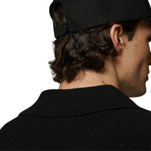 Chemise à manches longues en tricot crocheté pour homme avec poches, boutonnée, décontractée, en maille texturée, vente en gros OEM - Product Image 1