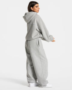 Conjunto Deportivo de Invierno para Mujer, 2 Piezas, 100% Algodón, Felpa, Color Sólido, Estilo Urbano, con Capucha, Transpirable - Product Image 6