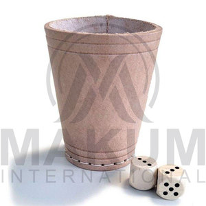 Handmade Custom Leather Eco-Friendly Modern Luxury Sport <b>Dice</b> Cups for Kid and Party Use - Product Image 4