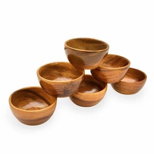 Bol en bois rectangulaire traditionnel fait à la main |   Bols de service en bois naturel en gros provenant d'Inde - Product Image 2