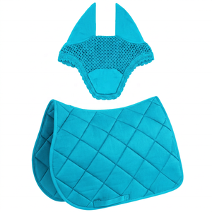 Juego de almohadilla para silla de montar y gorro para orejas de caballo en verde lima, personalizado OEM |   Almohadilla acolchada para silla de montar |   Venta al por mayor - Product Image 2