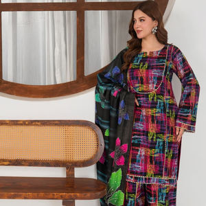 Service OEM Fabricants de Vêtements : Ensemble Robe Khaddar et Shalwar Kameez pour Femme, Meilleure Vente, Haute Qualité, Formel Hiver - Product Image 6