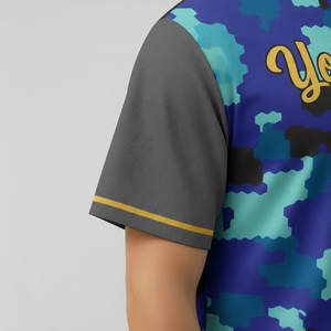 Maillot de baseball pour équipe de club, avec patch brodé en twill, disponible en tailles jeunes et adultes, également adapté au softball. - Product Image 2
