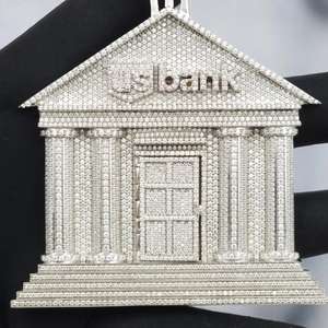 Luxe Hip Hop Diamant Zircon Grand Coeur Pendentif Collier À La Mode Ice Out Rap Déclaration pour Hommes et Femmes - Product Image 1