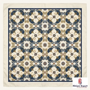 High Quality Luxury <b>Silk</b> <b>Scarf</b> for Women Printed Lightweight Square Headscarf OEM ODM Manufacturer Sicily Custom Fabric - Product Image 6
