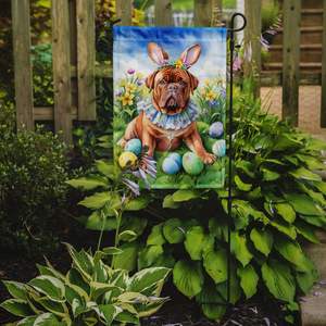 Dogue de Bordeaux ธงอีสเตอร์ไข่ล่าสวนกล่องจดหมายหลากสีแบนเนอร์ตกแต่งลานสำหรับชานบ้านงานศิลปะสำหรับเตียงดอกไม้ - Product Image 2