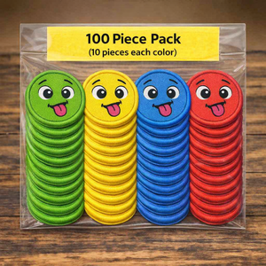 Parche Bordado Divertido de Cara con Lengua Fuera, Verde, Diseño de Sonrisa de Dibujos Animados, Termoadhesivo / Para Coser, Paquete de 100 Piezas para Ropa y Accesorios - Product Image 2