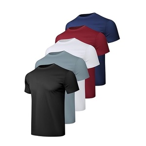 เสื้อยืดออกกำลังกายสำหรับผู้ชาย เสื้อวิ่ง เสื้อยิม แห้งเร็ว แขนสั้น ระบายเหงื่อได้ดี ราคาถูกและใส่สบาย - Product Image 1