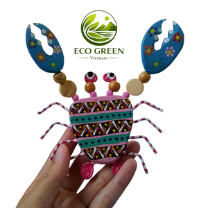 wood Wooden <b>Crab</b> Vietnam Handmade Decoration Cutting Home Decoration Home Decoration, Business Gift, Holiday Decoration & Gift - Product Image 5