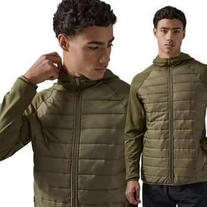 เสื้อแจ็คเก็ตบุนวมผู้ชายแบบเย็บลายตาราง  ไซส์อเมริกา ผ้าฝ้าย 100% เสื้อโค้ทกันหนาวสำหรับฤดูหนาว ผู้ผลิตเสื้อผ้าฤดูหนาว รับพิมพ์ลายตามสั่ง แบรนด์ส่วนตัว - Product Image 3