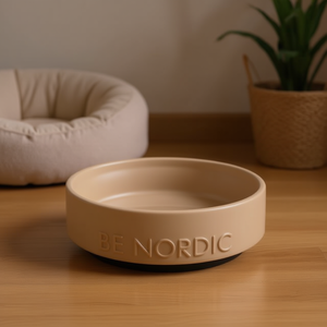 Gamelle en céramique Be Nordic 1,2 L taupe pour animaux de compagnie - Product Image 3