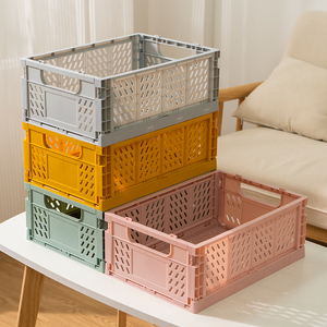 Cesta Plegable de Plástico Rectangular Grande, Ecológica y Segura para Bebés, con Asas, para un Almacenamiento Conveniente, Disponible en Stock, Directo de Fábrica - Product Image 1