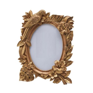 <b>Wholesale</b> Golden Ginkgo Leaf Metal Photo <b>Frame</b> Antique Zinc Alloy Tabletop <b>Picture</b> <b>Frame</b> for Wedding Party Table Decoration - Product Image 5
