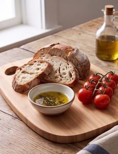 Planche à découper élégante et artisanale en bambou moderne, résistante au lave-vaisselle, pour la viande, le pain, la pizza, en bois d'acacia - Product Image 6