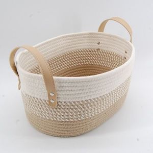 Cesta organizadora moderna para el hogar, contenedor de almacenamiento de alta gama, esencial para la decoración contemporánea, elegante cesta de almacenamiento para el hogar - Product Image 5