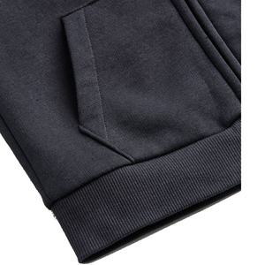 Sweat-shirts et sweats à capuche pour hommes 400 g/m² en molleton bouclette, sweat à capuche zippé pour homme, sweat-shirt vierge à double fermeture éclair, coupe ample, streetwear d'hiver, OEM - Product Image 4