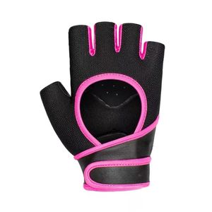 Pink Trim Women Half Finger Fitness <b>Gloves</b> Padded Breathable Gym Workout Lightweight <b>Training</b> Gear for <b>Weight</b> Lifting Custom - Product Image 4