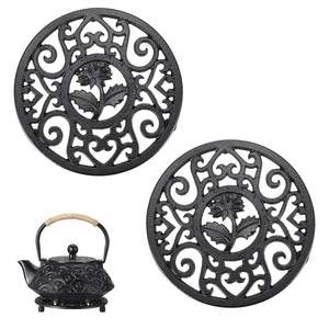 Durable Quality Non Slip Classic Aluminum Round Heat Resistant Eco-Friendly Insulated Decorative Shaped <b>Trivet</b> - Product Image 2