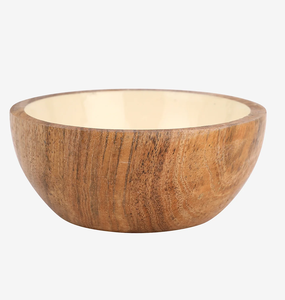 Venta al por Mayor de Tazones de Madera Personalizados con Impresión en Esmalte, Piezas de Diseño Elegantes para Servir Alimentos, Tazón de Madera sin Recubrimiento para Regalo, Tazón Artesanal de Madera - Product Image 1