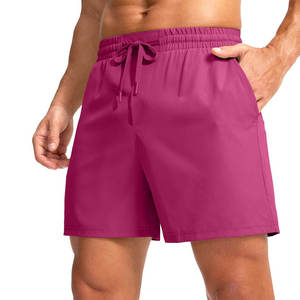 New Custom Solid Casual Lined Double <b>Layer</b> Pockets Quick Dry Athletic Jogger Sports Workout 2 in 1 Men Gym Shorts - Product Image 1