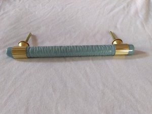 Poignées de porte modernes bleu violet Bouton élégant en verre cristal acrylique avec base en métal durable en résine pour armoires et commodes - Product Image 6