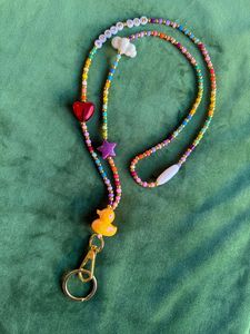 Floral Handmade Embroidery Beaded <b>Lanyard</b> Boho Fashion Neck Strap <b>for</b> <b>Keys</b> - Product Image 1