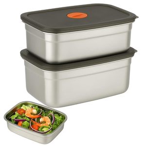 Juego de 3 Recipientes Herméticos de Acero Inoxidable para Servir, Aptos para Lavavajillas, Ideales para Almacenar Almuerzos y Bocadillos - Product Image 5