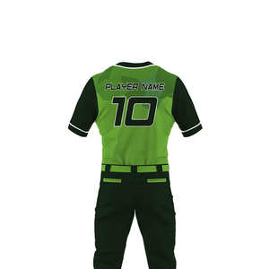 Uniforme de Béisbol Personalizado con Nombre de Equipo, Transpirable, de Secado Rápido, Material de Poliéster/Algodón para Sesiones de Práctica Prolongadas - Product Image 3