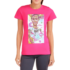 T-shirts pour femmes de haute qualité 100% coton, col rond, manches courtes, imprimé graphique, été BD - Product Image 3