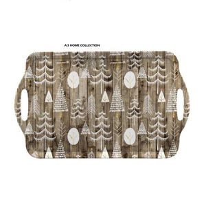 Bandeja Navideña de Metal Sólido con Diseño de Árbol Multicolor, Aspecto Elegante, para Sublimación, al Mejor Precio - Product Image 6