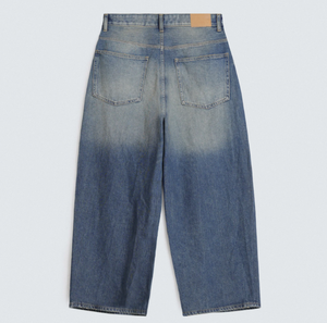 Men's Women's <b>Light</b> Blue Loose Fit Denim Jeans Casual Washed Wide Leg Style Summer Wear Denim Jacket Pant Baggy Styles - Product Image 2