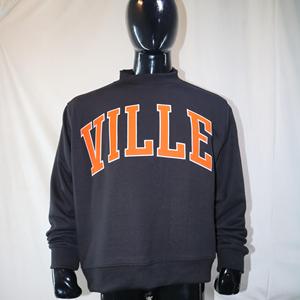 Sweat-shirts VILLE à col montant 450 GSM avec broderie personnalisée, coupe ample et carrée, en molleton 100% coton French Terry - Product Image 4