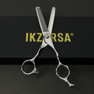 Ciseaux de coiffure ergonomiques premium 440c, 6 pouces, en acier inoxydable, pour la coupe et la texture des cheveux, outil professionnel de salon - Product Image 5
