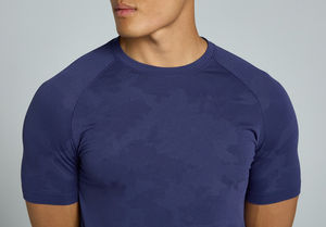 เสื้อยืดกีฬาผู้ชายแห้งเร็ว ระบายอากาศดี ขายส่งยอดนิยม ขายดี เหมาะสำหรับออกกำลังกาย ฟิตเนส และฝึกซ้อม - Product Image 3