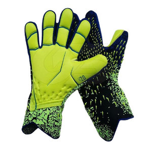 Gants de gardien de but en cuir de haute qualité, personnalisables, pour jeunes, usage extérieur, imperméables et avec sangle de poignet réglable - Product Image 1