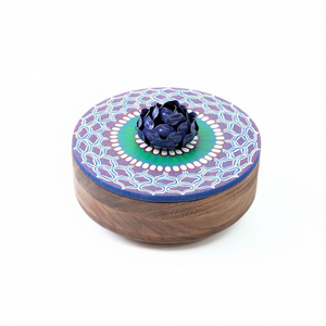 Caja de Almacenamiento de Chapati de Madera Hecha a Mano, Organizador de Especias, Utensilio de Cocina Tradicional para Servir Roti, Contenedor Decorativo - Product Image 2